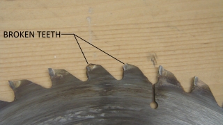 sharpening and fixing broken teeth